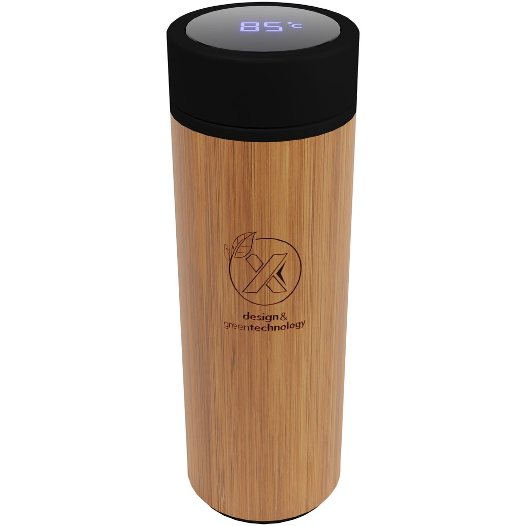 Bambusowa butelka smart o pojemności 500 ml SCX.design D11 2PX056 - Drewniany