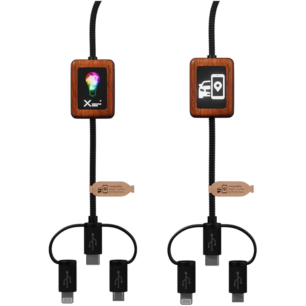 SCX.design C46 kabel CarPlay 5 w 1 2PX138 - Czarny
