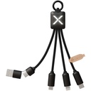 SCX.design C13 kabel do ładowania 5 w 1 o mocy 20 W 2PX181 - Czarny