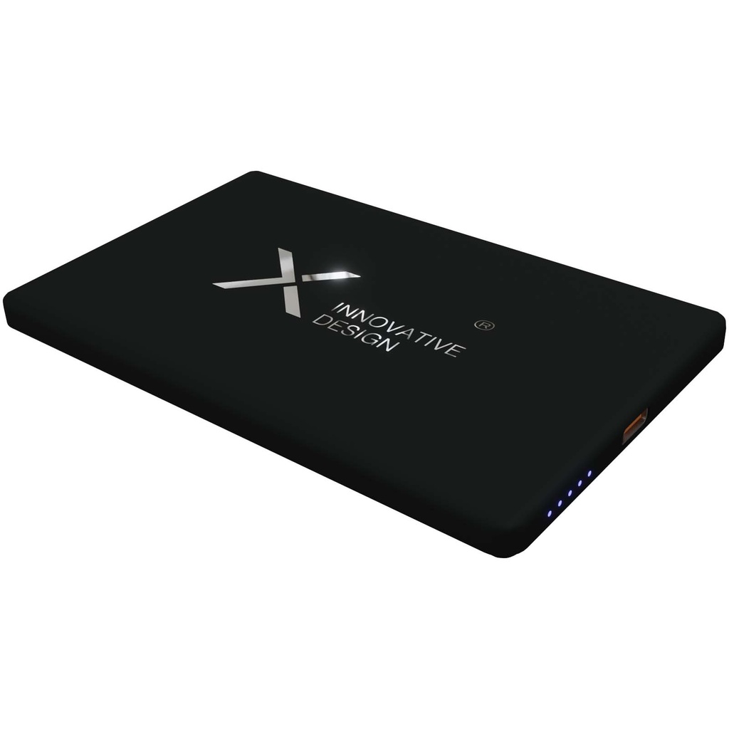 SCX.design P22 bardzo smukły magnetyczny powerbank o pojemności 5000 mAh 2PX184 - Czarny
