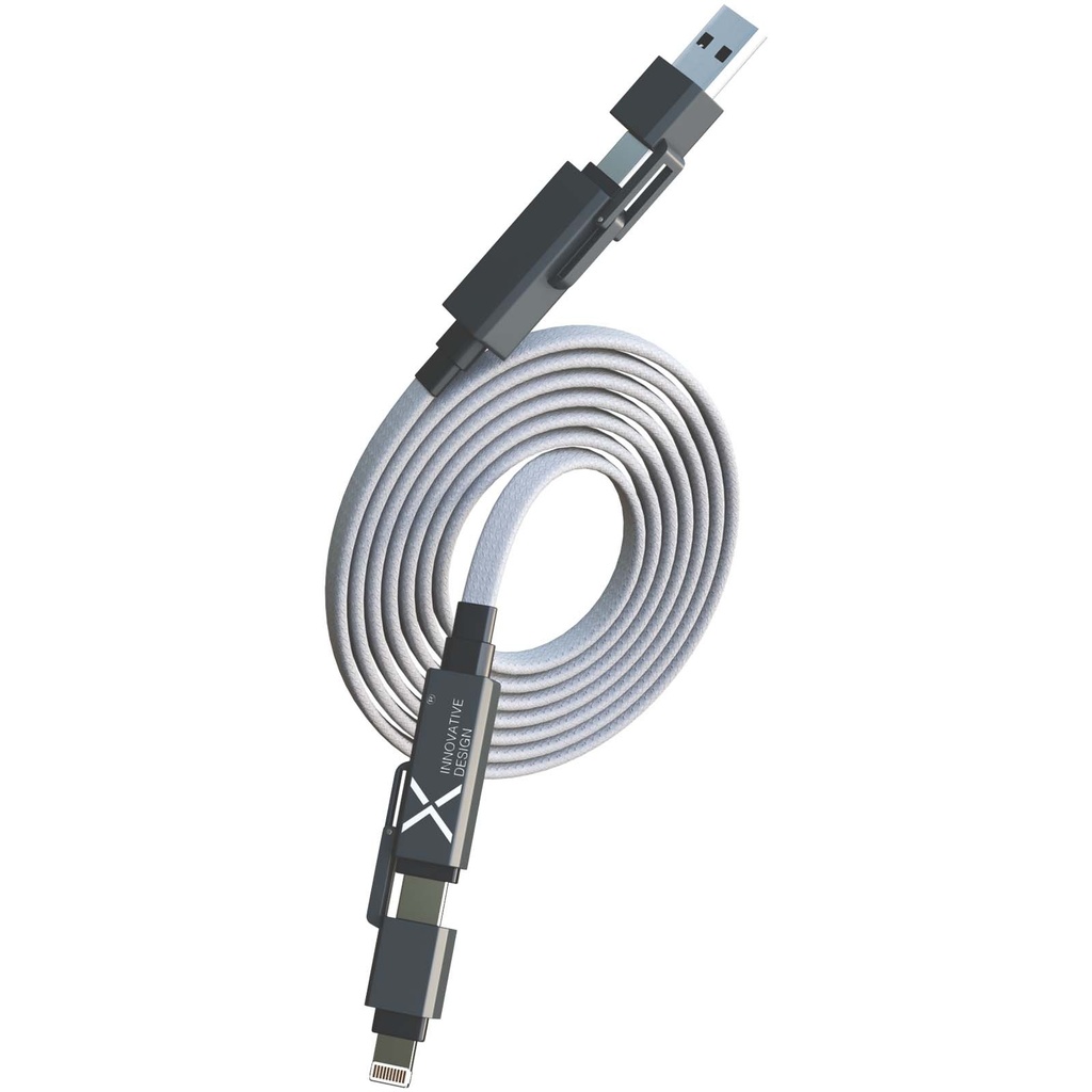SCX.design C58 magnetyczny płaski kabel do ładowania 60 W 2PX196 - Szary