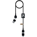 SCX.design C32 kabel do ładowania 60 W z przełącznikiem i podświetlanym logo 2PX212 - Czarny
