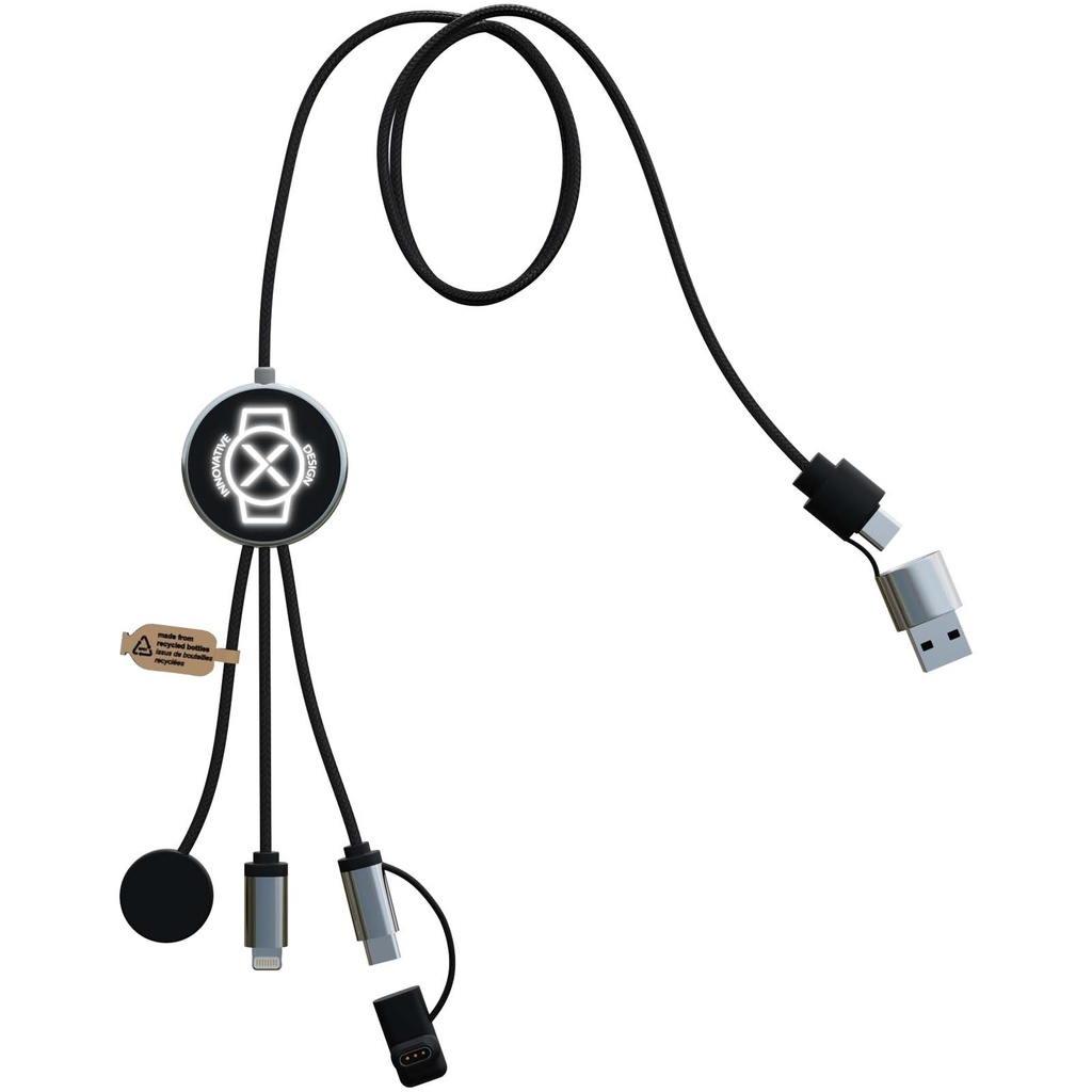SCX.design C34 kabel do ładowania smartwatcha 7 w 1 2PX214 - Czarny
