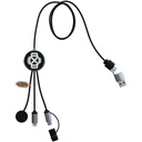 SCX.design C34 kabel do ładowania smartwatcha 7 w 1 2PX214 - Czarny