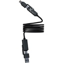 SCX.design C59 magnetyczny kabel do ładowania o mocy 100 W w izolacji z silikonu 2PX215 - Czarny
