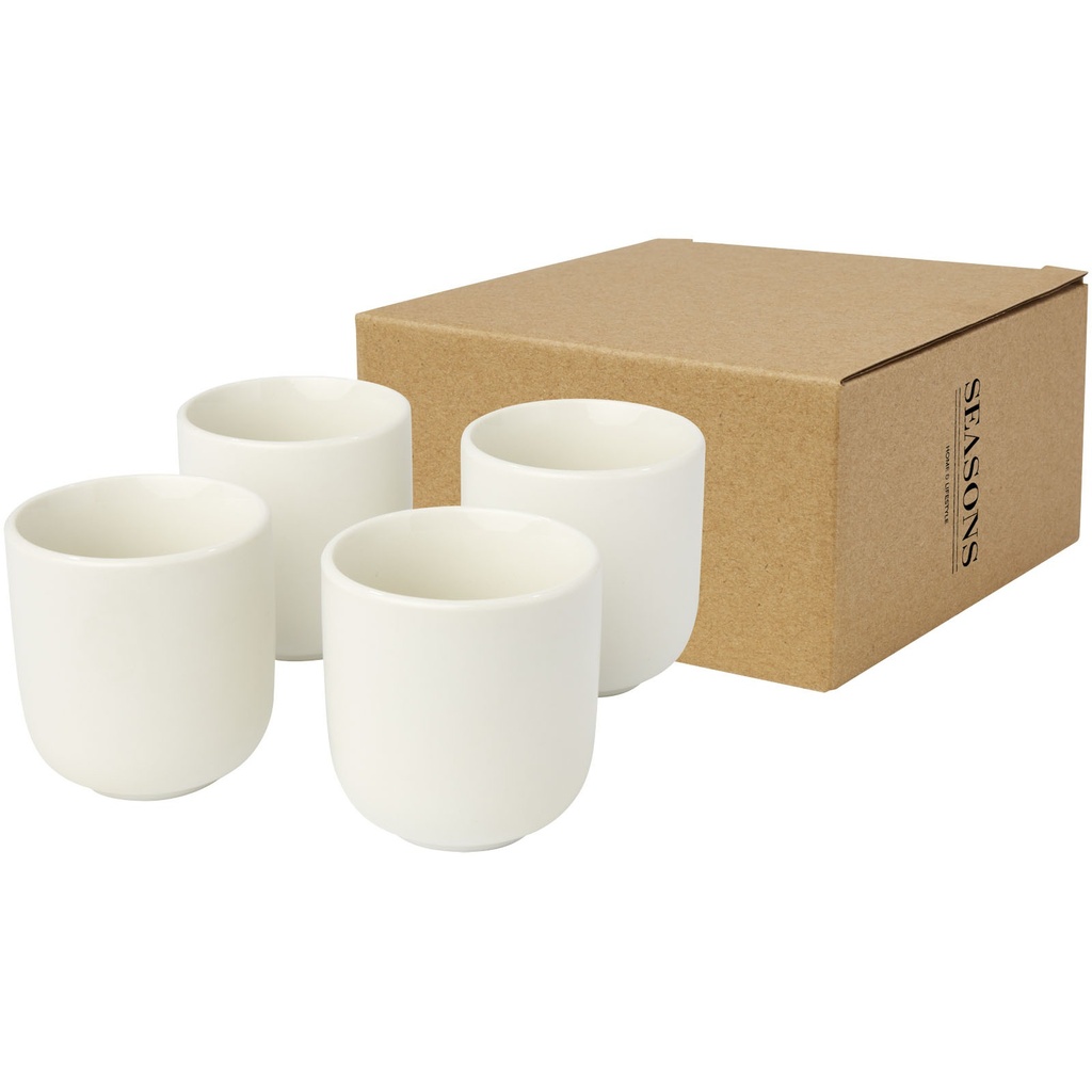 Male 4 sztuki, filiżanka do espresso o pojemności 90 ml 113317 - Biały