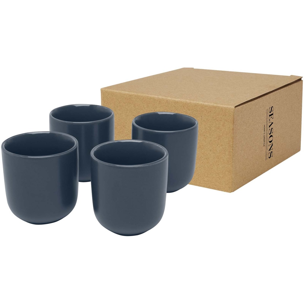 Male 4 sztuki, filiżanka do espresso o pojemności 90 ml 113317 - Szaroniebieski
