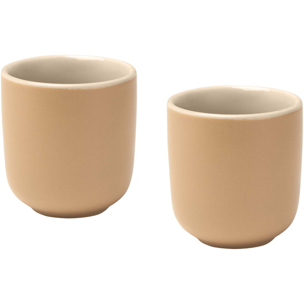 Male filiżanki ceramiczne do espresso o pojemności 90 ml - zestaw 2 sztuk 126397 - Owsianka