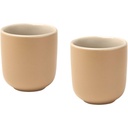 Male filiżanki ceramiczne do espresso o pojemności 90 ml - zestaw 2 sztuk 126397 - Owsianka