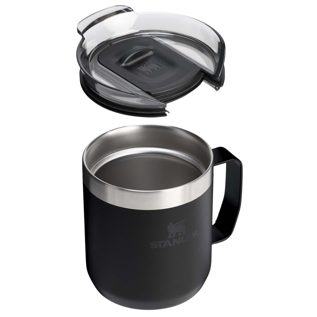 Kubek kempingowy Stanley Everyday 350 ml ze stali nierdzewnej 100949 - Czarny