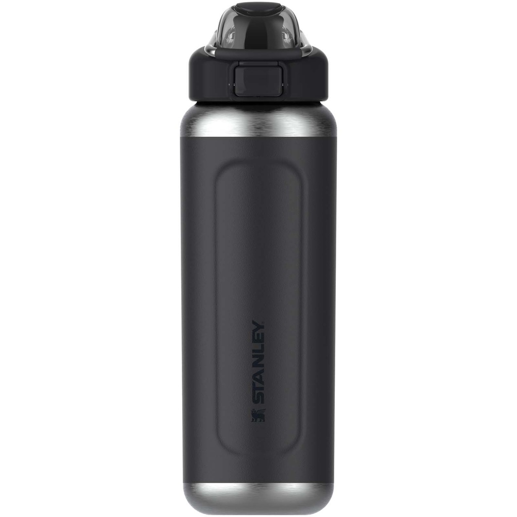 Termoizolowany bidon na wodę Stanley Classic Wellspring 710 ml wykonany z recyklingowanej stali nierdzewnej 100980 - Czarny
