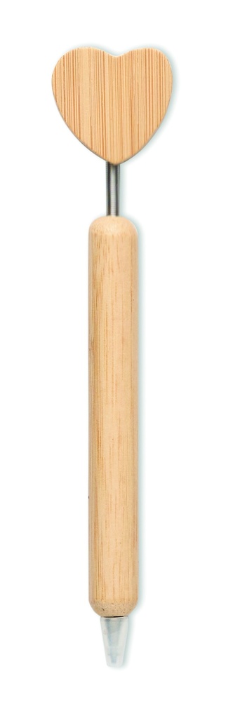 Bambusowy długopis z sercem MO2659-40 - drewna