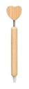 Bambusowy długopis z sercem MO2659-40 - drewna