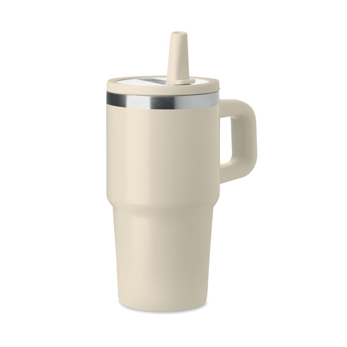 Kubek dwuścienny 500 ml MO3170-13 - bezowy