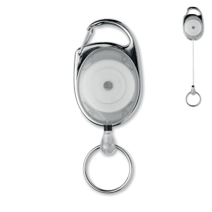 Wysuwany brelok MO3200-06 - bialy