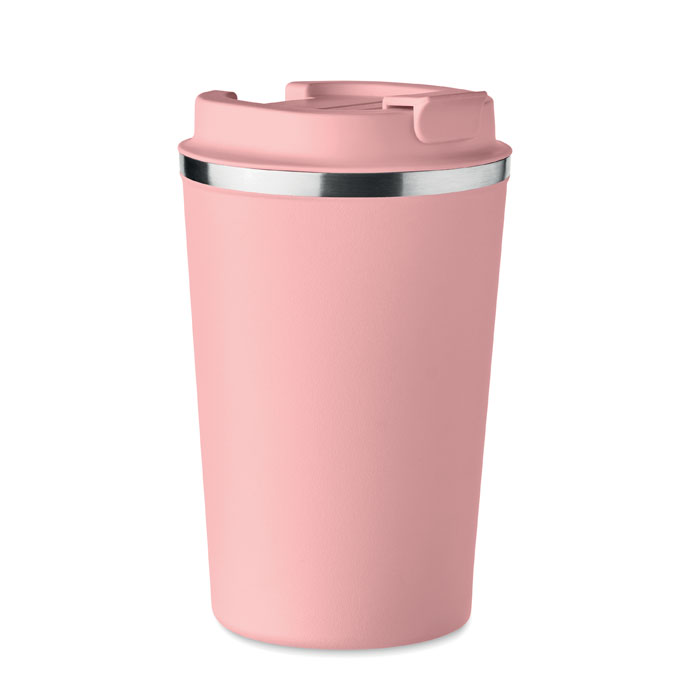 Dwuścienny kubek 350 ml MO6276-11 - dziecięcy róż