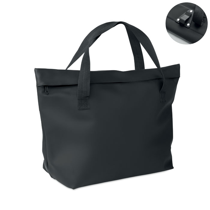 Torba na zakupy rowerowe PU 10L MO3216-03 - czarny