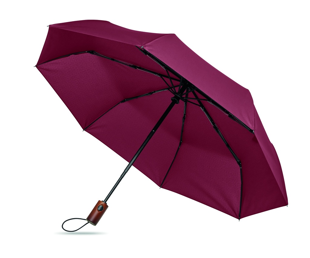 21" parasol automatyczny z drewnia MO3219-02 - burgund