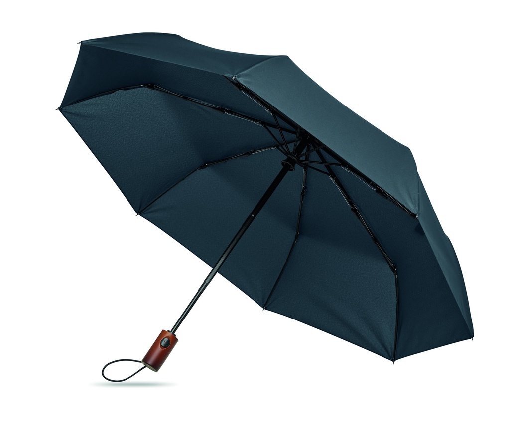 21" parasol automatyczny z drewnia MO3219-04 - niebieski
