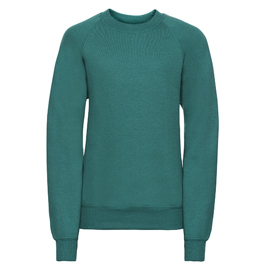 Bluza Klasyczna Czesana Bawelna Poliester Z762K - Winter Emerald
