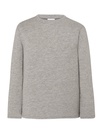 T-shirt Dziecięcy z Długim Rękawem Bawełniany TSRK 150 LS - Grey Melange