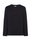 T-shirt Dziecięcy z Długim Rękawem Bawełniany TSRK 150 LS - Black