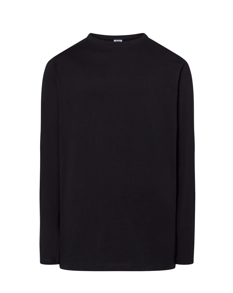T-shirt z Długim Rękawem Bawełniany TSRA 150 LS - Black