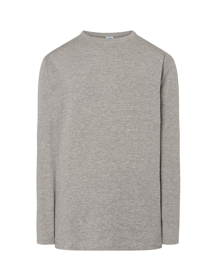 T-shirt z Długim Rękawem Bawełniany TSRA 150 LS - Grey Melange