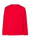 T-shirt Dziecięcy z Długim Rękawem Bawełniany TSRK 150 LS - Red