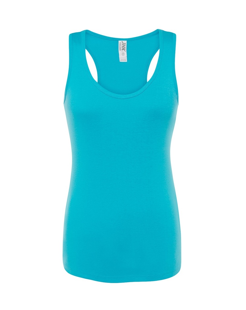 T-shirt Damski Slim Bawełniany TSUL ARB - Turquoise