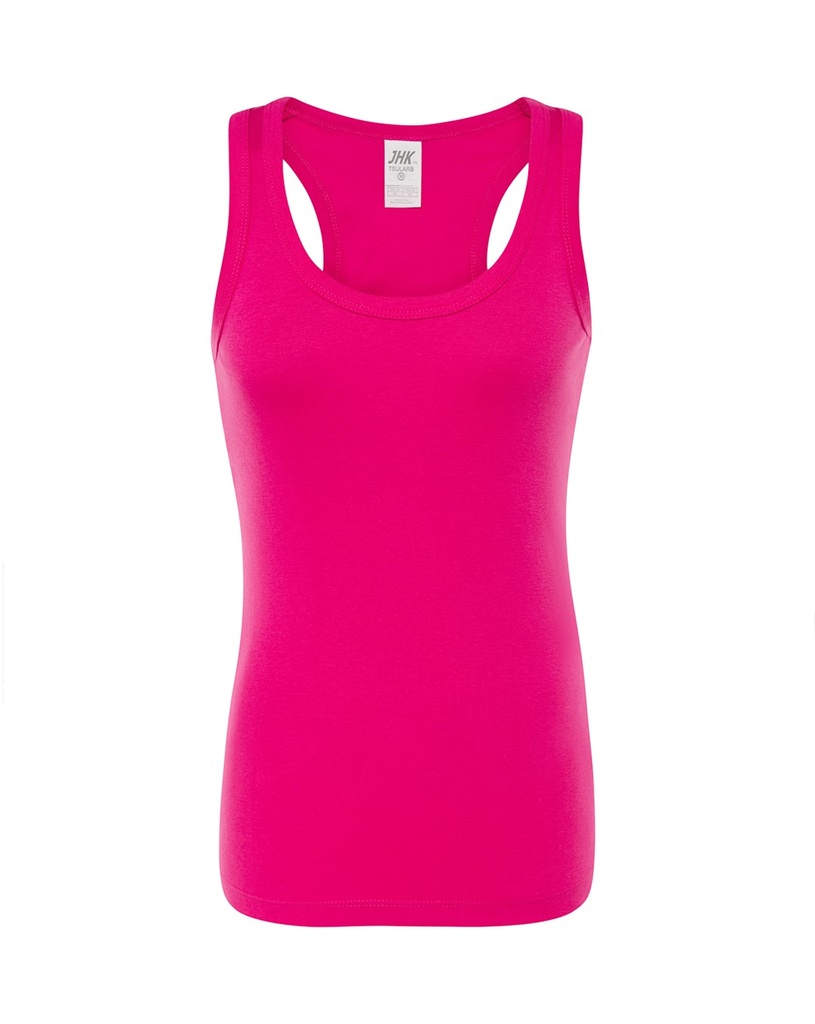 T-shirt Damski Slim Bawełniany TSUL ARB - Fucsia