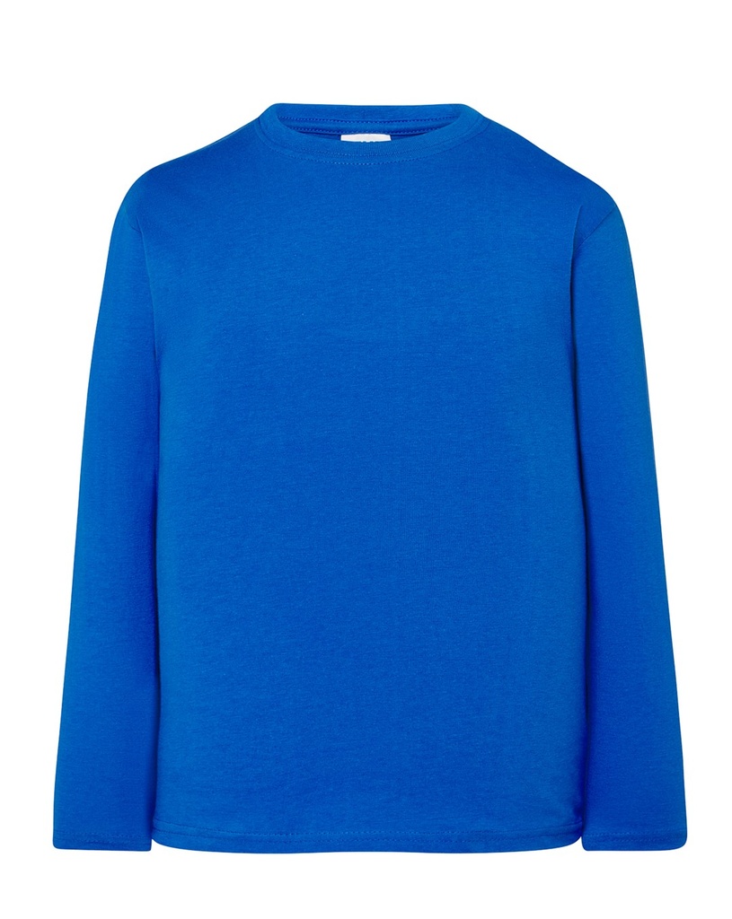 T-shirt Dziecięcy z Długim Rękawem Bawełniany TSRK 150 LS - Royal Blue