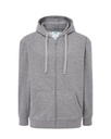 Bluza Meska z Kapturem i Zamkiem Szczotkowana Mieszanka SWUA HOOD - Grey Melange