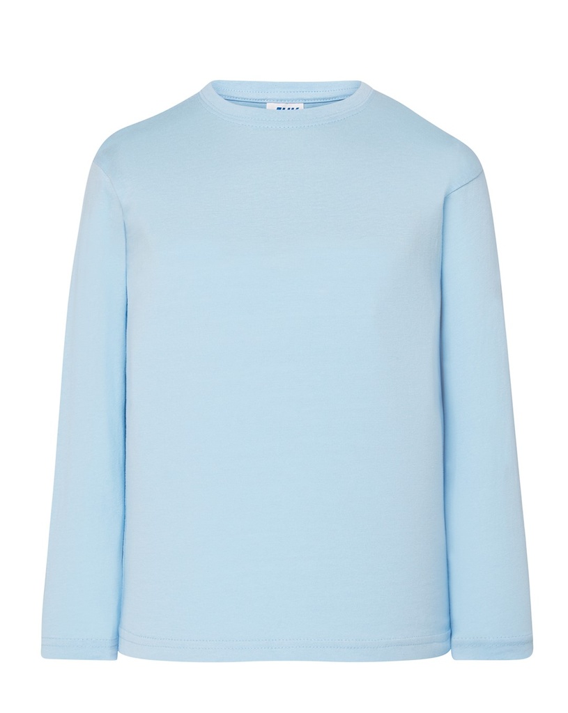 T-shirt Dziecięcy z Długim Rękawem Bawełniany TSRK 150 LS - Sky Blue
