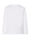 T-shirt Dziecięcy z Długim Rękawem Bawełniany TSRK 150 LS - White