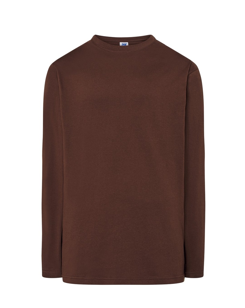 T-shirt z Długim Rękawem Bawełniany TSRA 150 LS - Chocolate