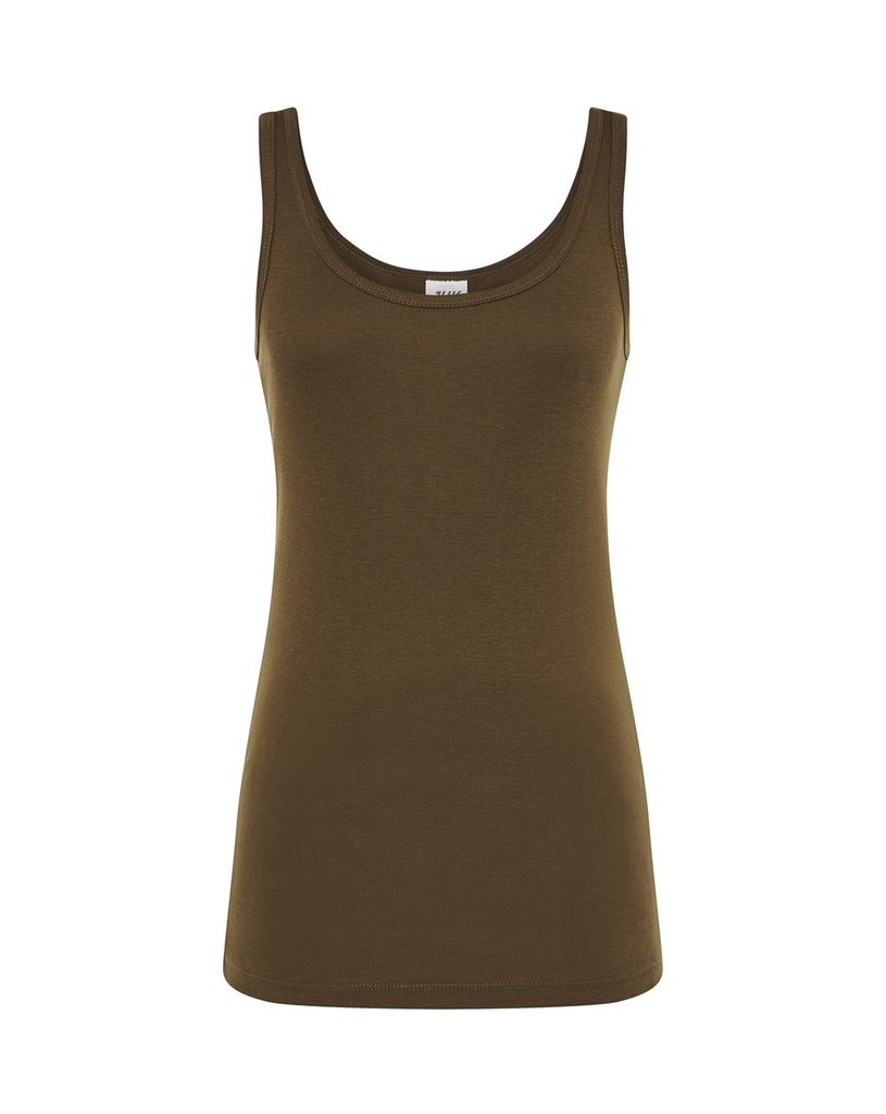 T-shirt Damski Slim Bawełniany TSUL VCTR - Khaki