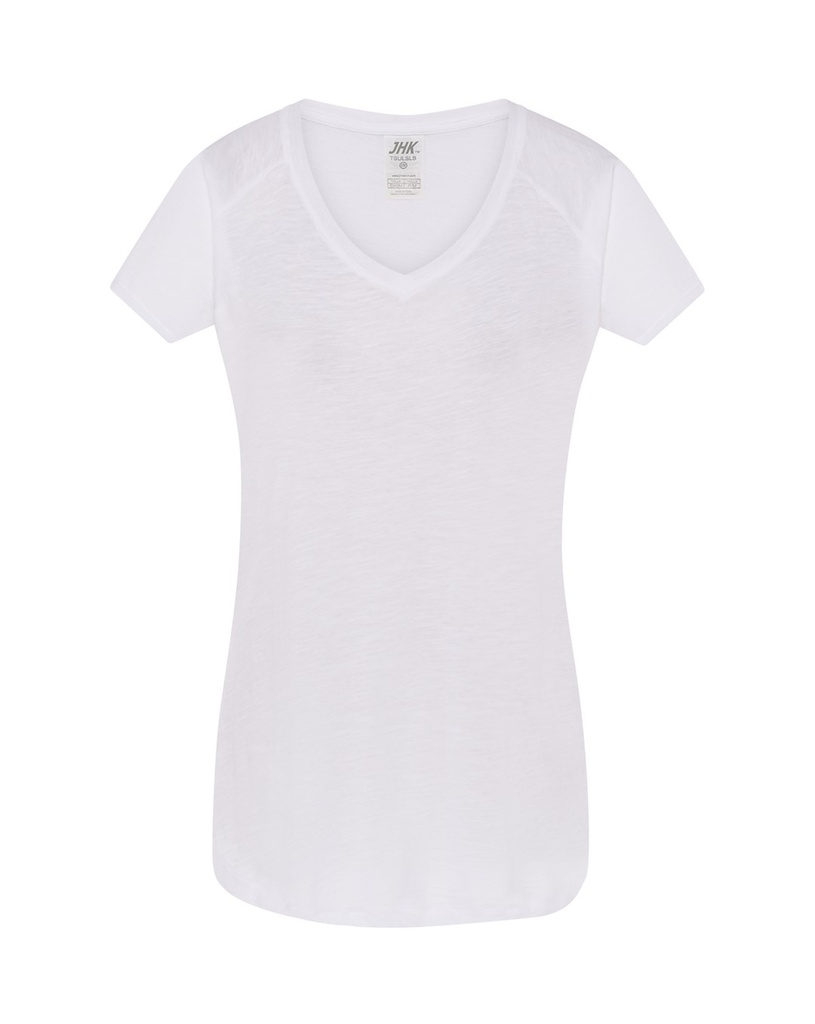 T-shirt Damski Bawełniany TSUL SLB - White