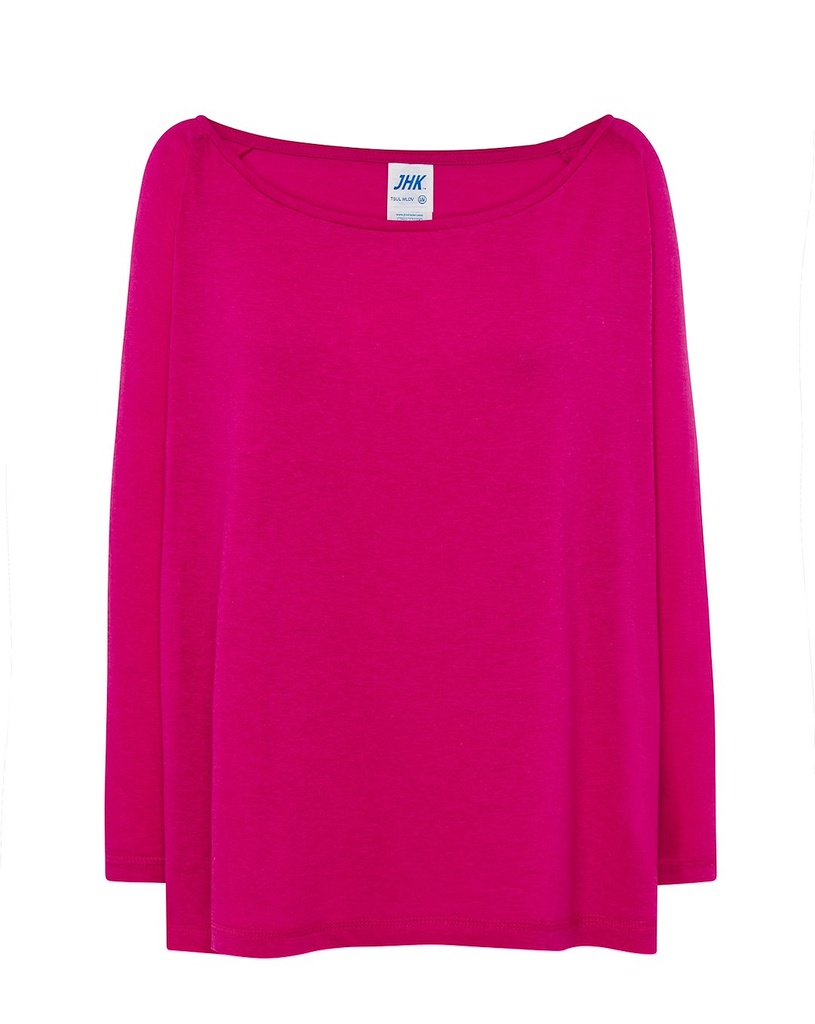 T-shirt Damski Bawełniany TSUL MLDV - Fucsia