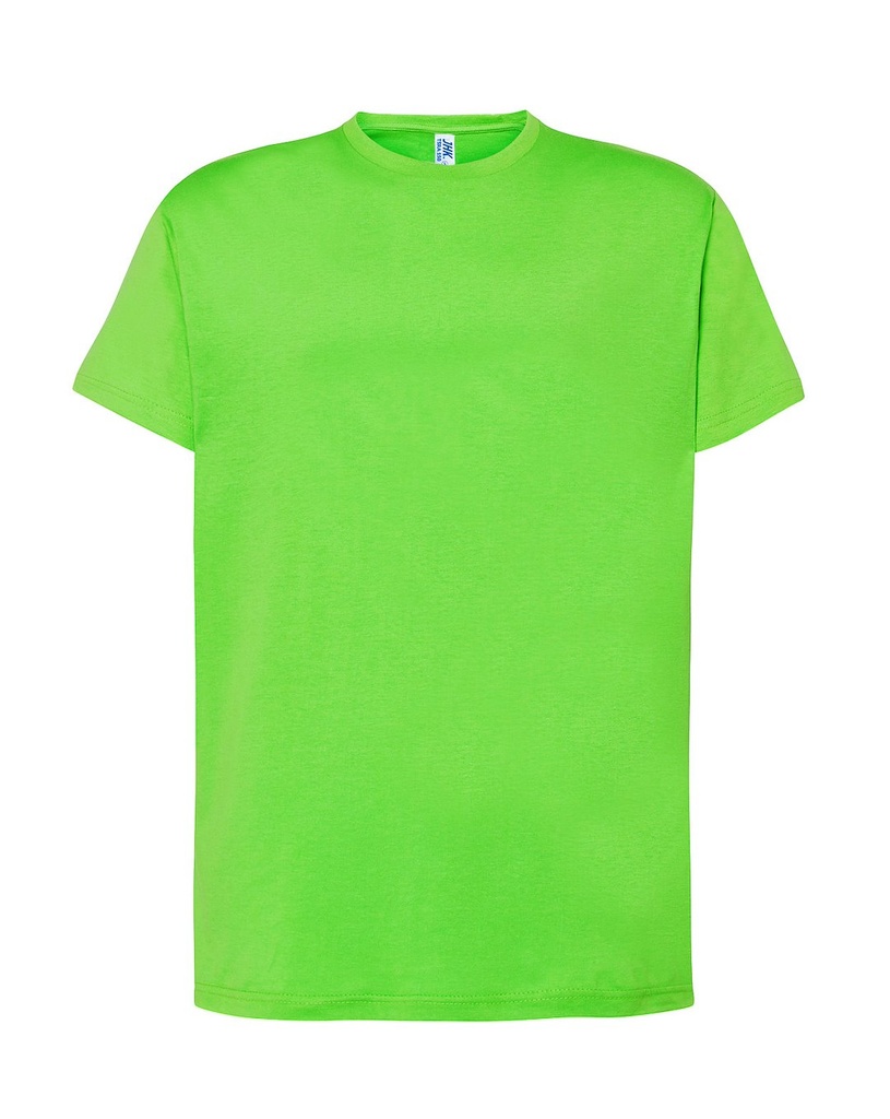 Koszulka Klasyczna Bawelniana JHK150 - Lime Fluor