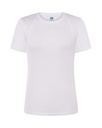 T-shirt Damski Sportowy Slim Poliester JHK101 - White