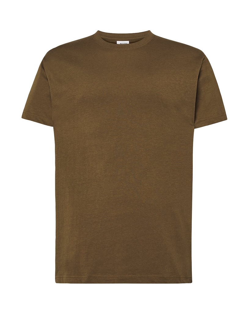 T-shirt Slim Bawełniany TSUA 150 - Khaki