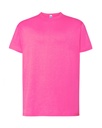 Koszulka Klasyczna Bawelniana JHK150 - Fucsia Fluor