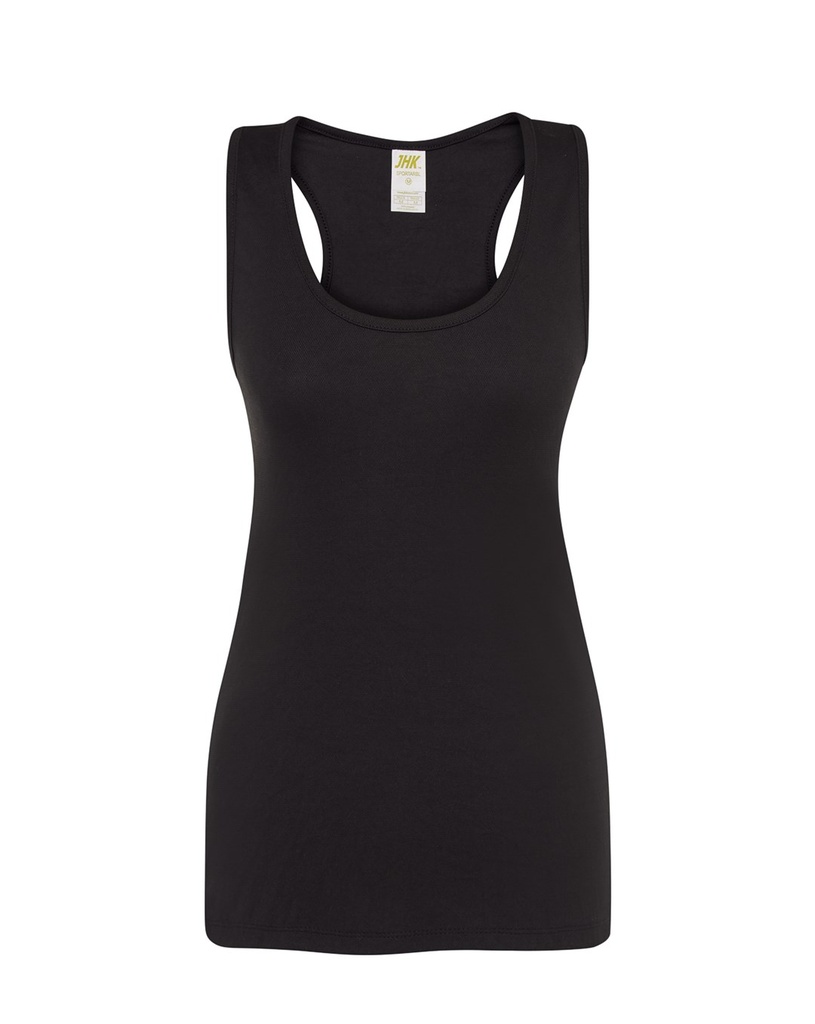 T-shirt Damski Slim Sportowy Poliestrowy SPORT ARBL - Black