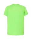 T-shirt Dziecięcy Sportowy Poliestrowy SPORT KID - Lime Fluor