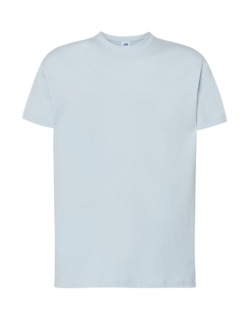 Koszulka Klasyczna Bawelniana TSRA 150 - Sky Blue Neon