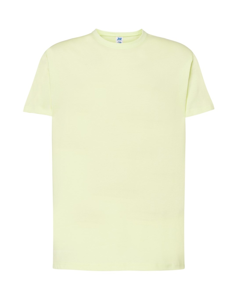 Koszulka Klasyczna Bawelniana JHK150 - Light Yellow Neon