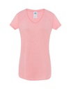 T-shirt Damski Bawełniany TSUL SLB - Pink Neon