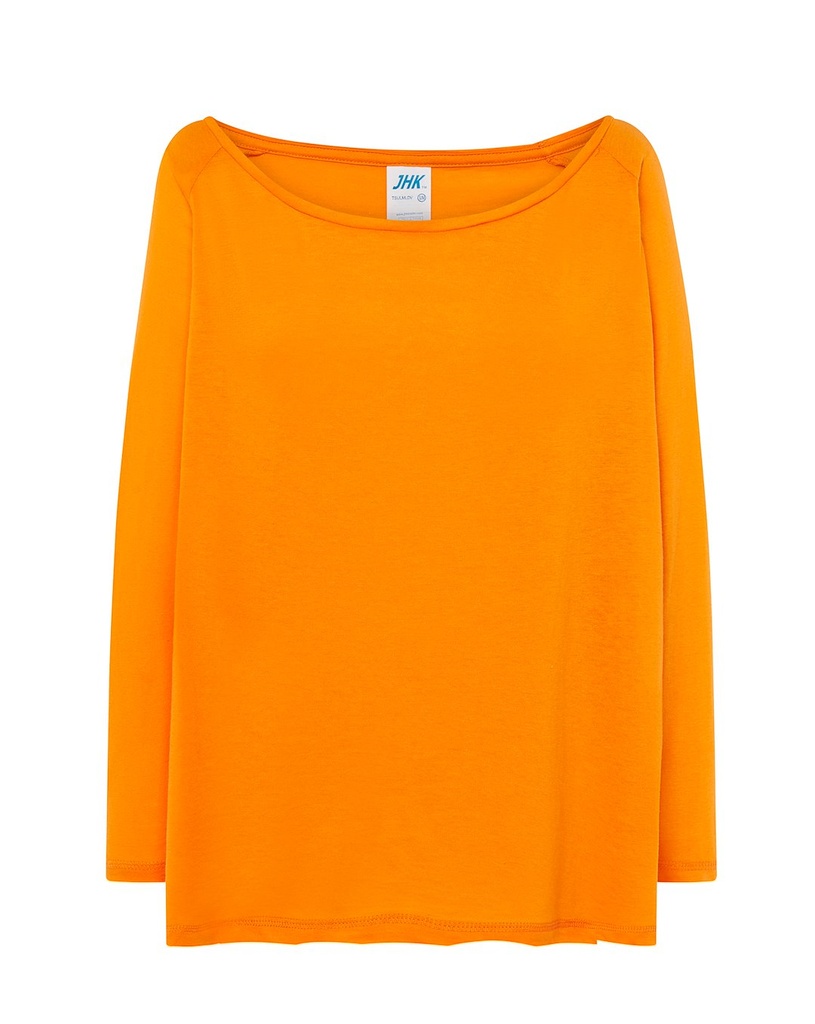 T-shirt Damski Bawełniany TSUL MLDV - Tangerine