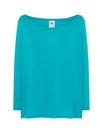 T-shirt Damski Bawełniany TSUL MLDV - Turquoise